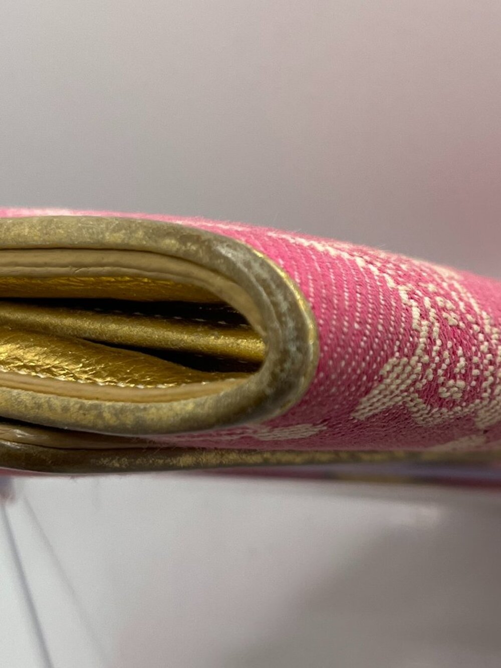 Vintage Celine Pink Denim Long Wallet - Picture 5 of 13